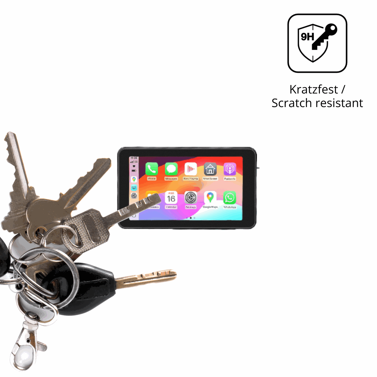 dipos Displayschutz für Krunia MT88 5 Zoll, mattierte Oberfläche, robuste Festigkeit und perfekte Passform
