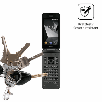 dipos Displayschutz für Kyocera Digno Keitai 4, transparente Oberfläche, perfekte Passform auch für die Rundungen