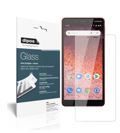 1x 9H Schutzfolie für Nokia 1 Plus Panzerfolie