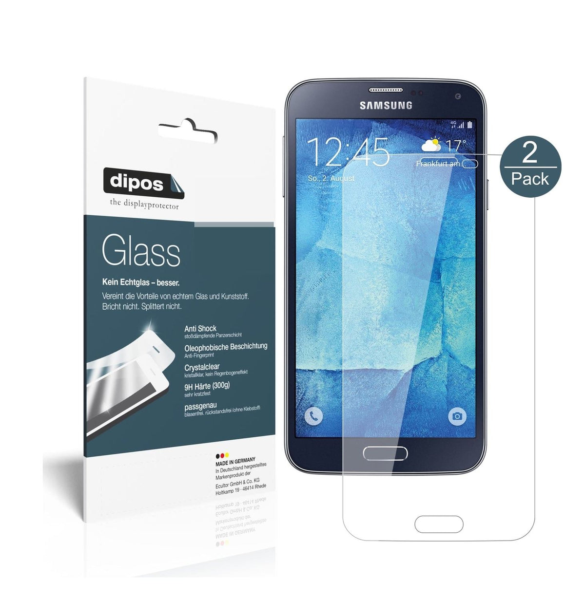 1x 9H Schutzfolie für Samsung Galaxy S5 Neo Panzerfolie