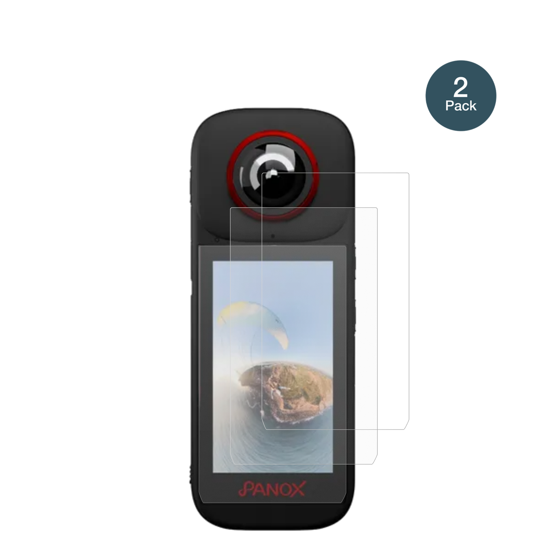 LabpanoPanoX V3 360 mit aufgebrachter dipos Panzerfolie, die lästige Fingerabdrücke minimiert
