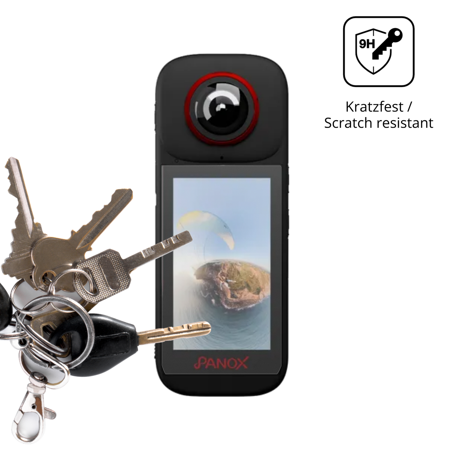 dipos Displayschutz für Labpano PanoX V3 360, mattierte Oberfläche, robuste Festigkeit und perfekte Passform