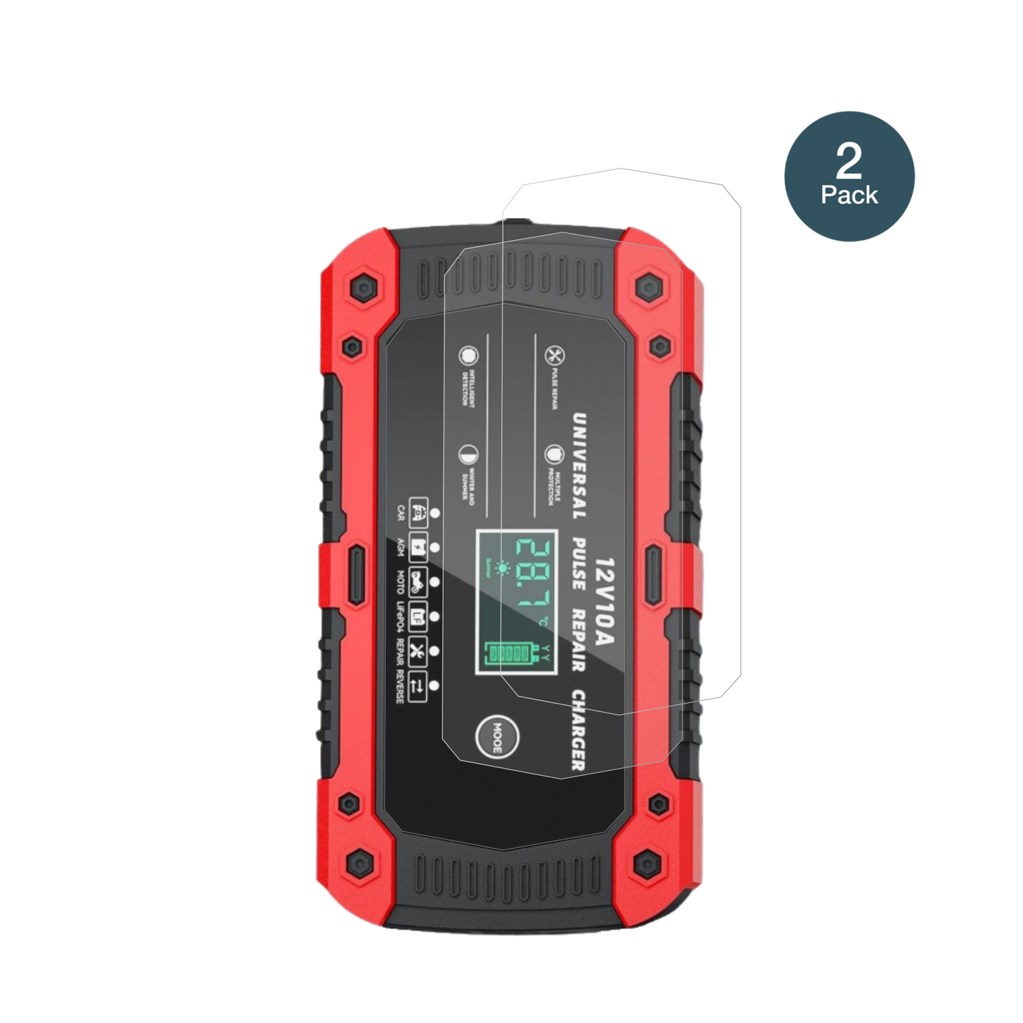 LacitenyAuto Lade 10A mit aufgebrachter dipos Panzerfolie, die lästige Fingerabdrücke minimiert