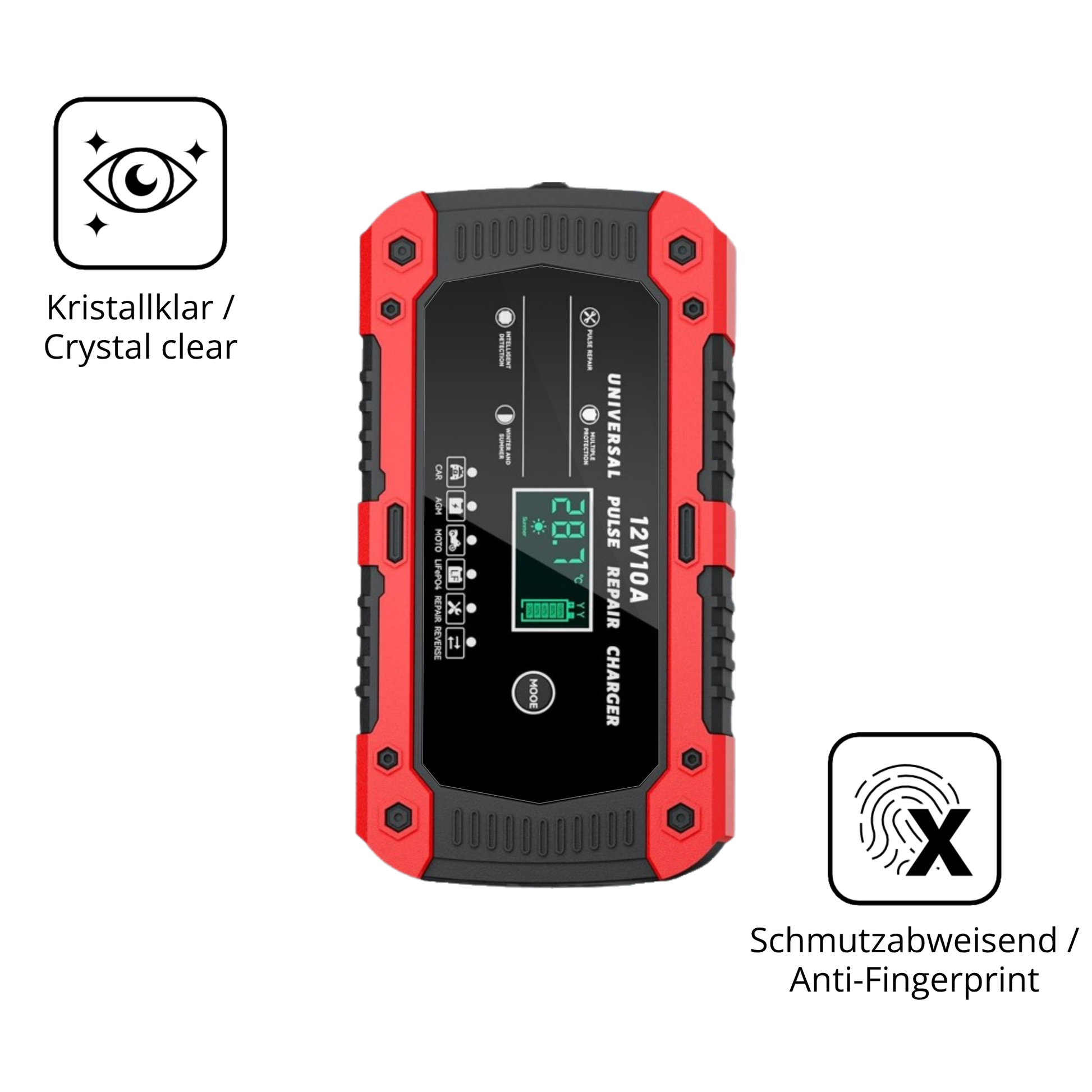 Flexible TPU-Folie passend zugeschnitten für Laciteny Auto Lade 10A, vollständige Abdeckung