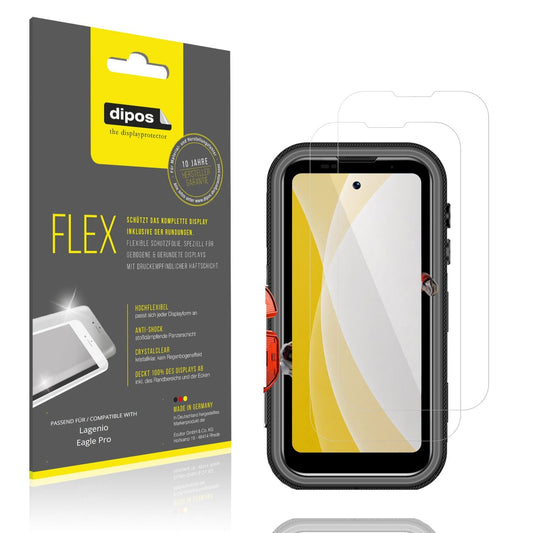 2x 3D Full Cover Schutzfolie für Lagenio Eagle Pro