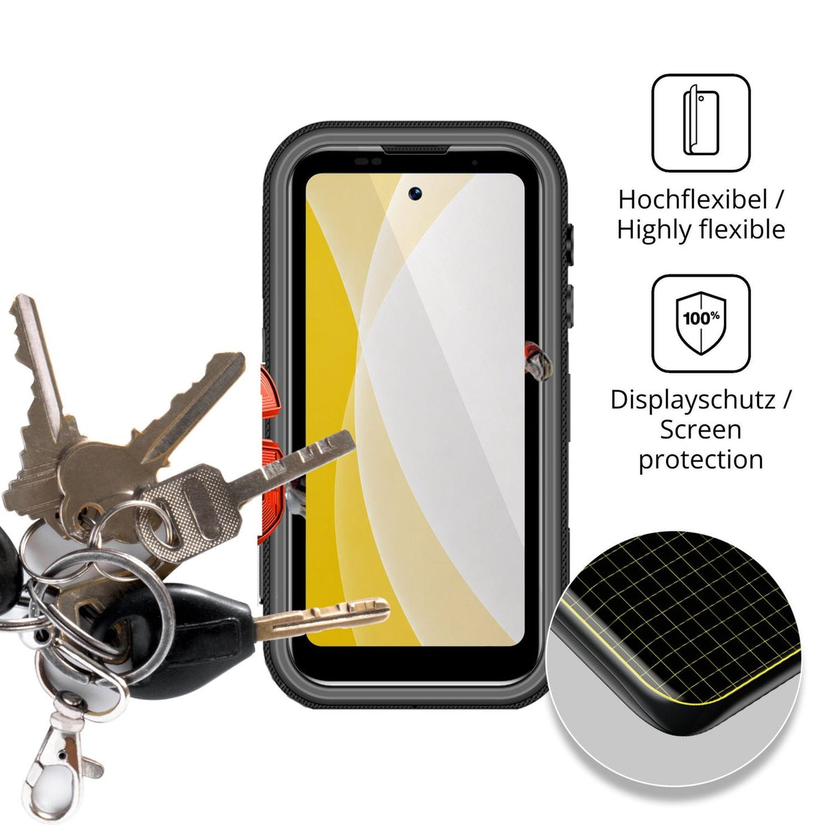 2x 3D Full Cover Schutzfolie für Lagenio Eagle Pro