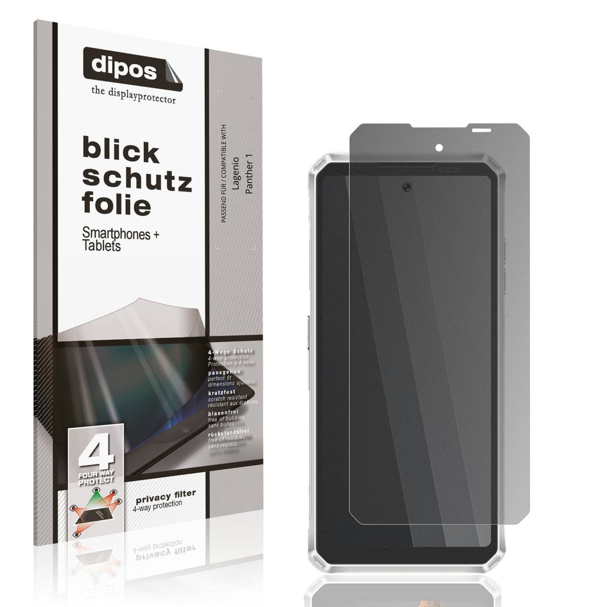 Blickschutzfolie für Lagenio Panther 1 matt Schutzfolie Privacy