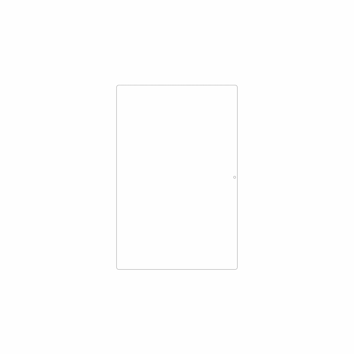 dipos Displayschutz für Laptok LA10BK, mattierte Oberfläche, geringe Dicke und perfekte Passform