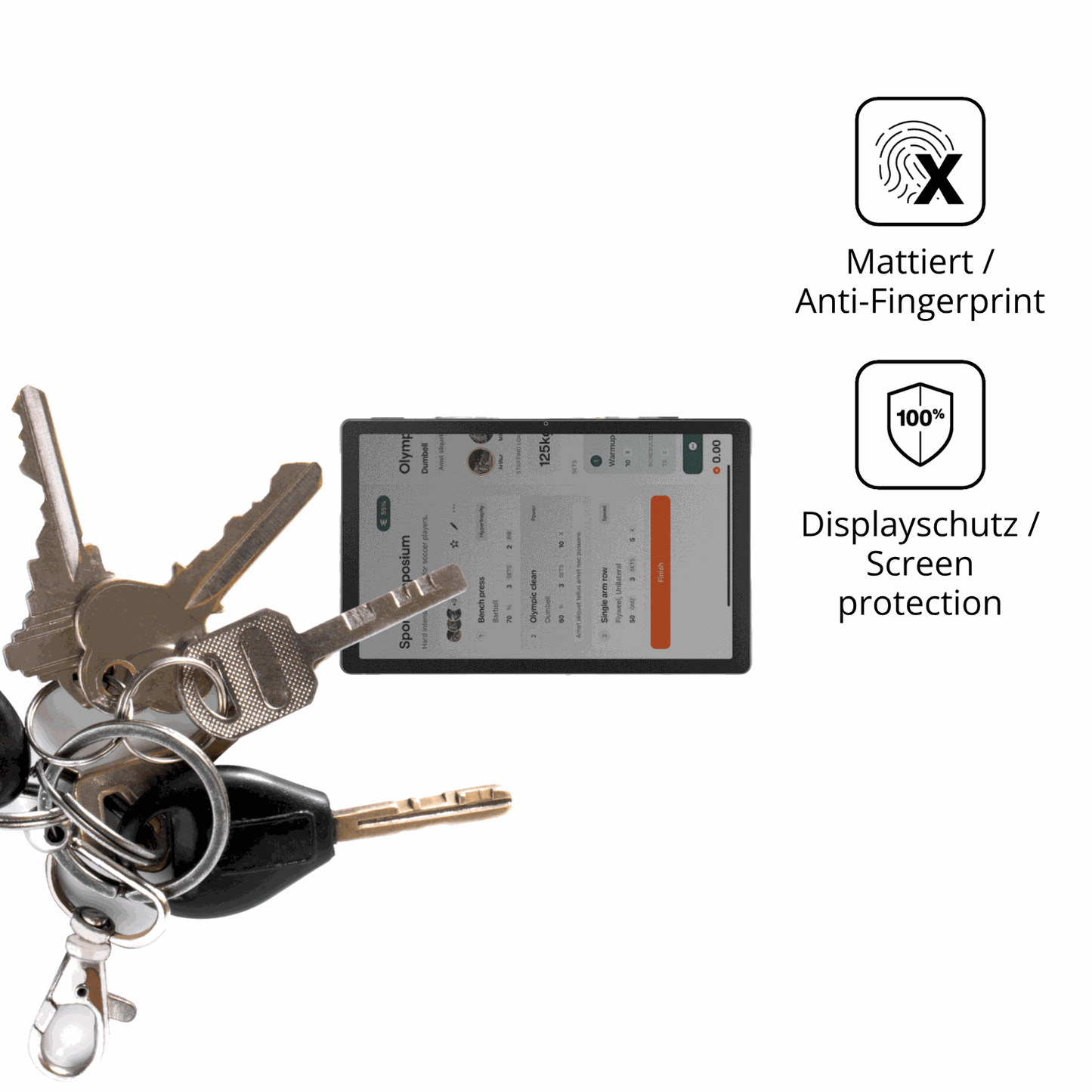 dipos Displayschutz für Laptok LPA7BK, mattierte Oberfläche, Blickschutzfilter und perfekter Passform