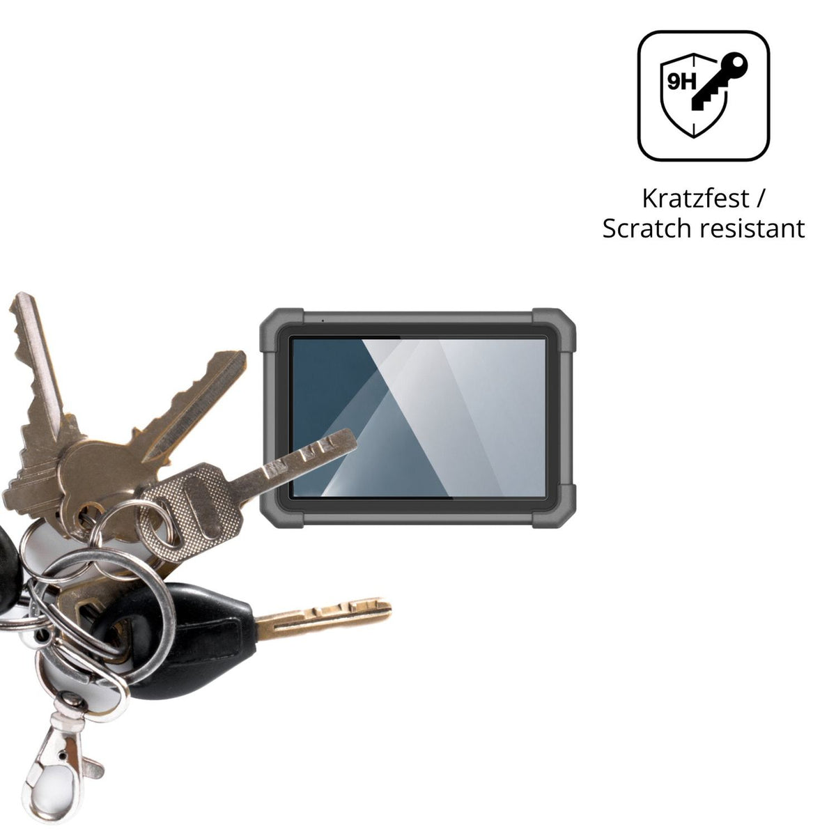 dipos Displayschutz für Launch X-431 Pro TT, transparente Oberfläche, perfekte Passform auch für die Rundungen