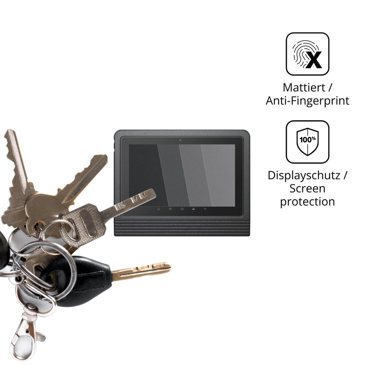 dipos Displayschutz für Launch X431 PROS V5.0, mattierte Oberfläche, Blickschutzfilter und perfekter Passform
