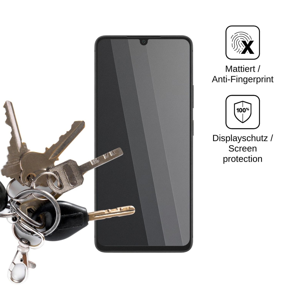 Blickschutzfolie für Lava Bold N4 Pro matt Schutzfolie Privacy