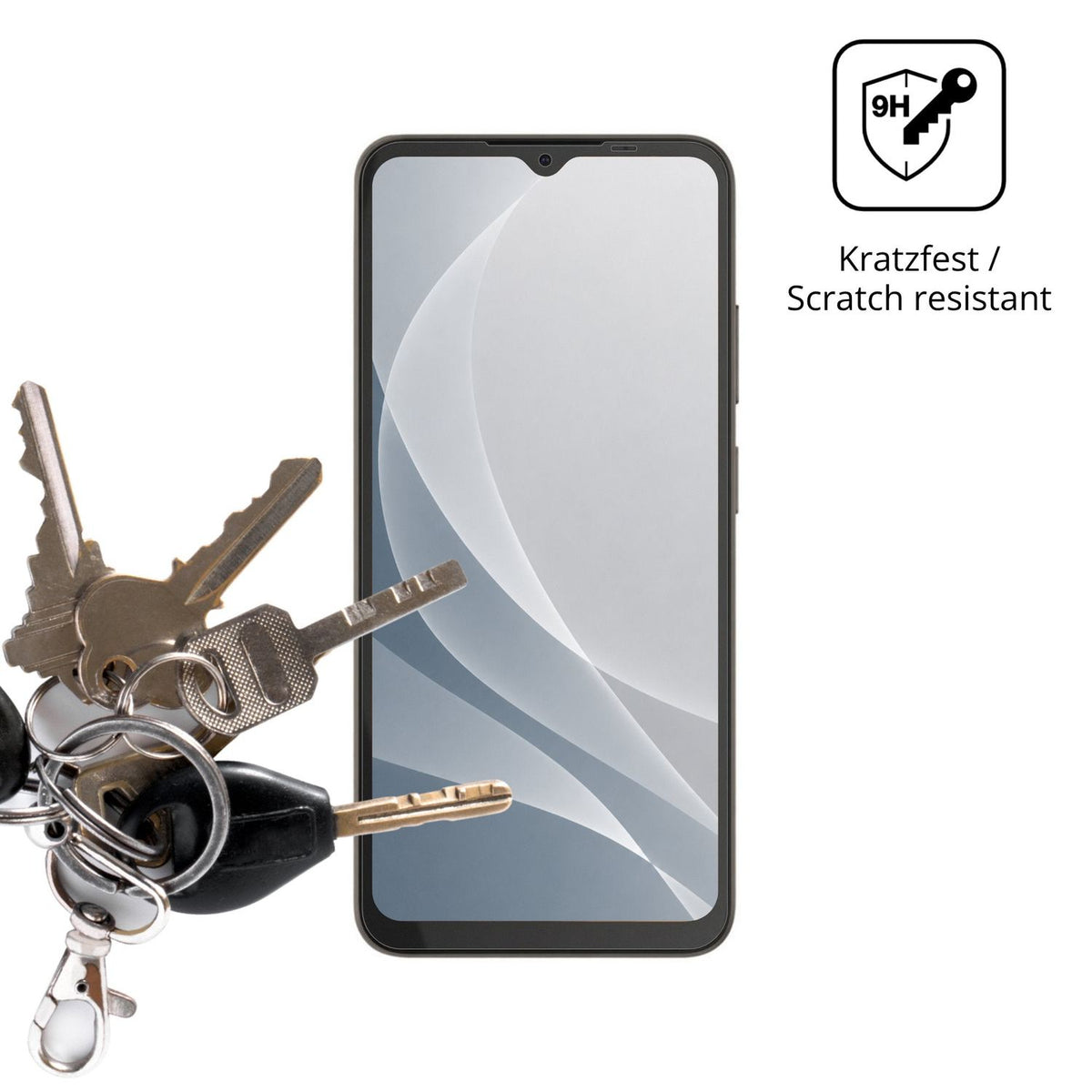 dipos Displayschutz für Lava Smart 4, mattierte Oberfläche, robuste Festigkeit und perfekte Passform