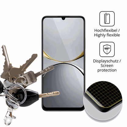 dipos Displayschutz für Lava Yuva Star 3, transparente Oberfläche, geringe Dicke und perfekte Passform