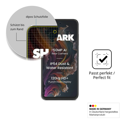 Besonders flexibler Displayschutz mit Anti-Shock-Schicht im Materialmix