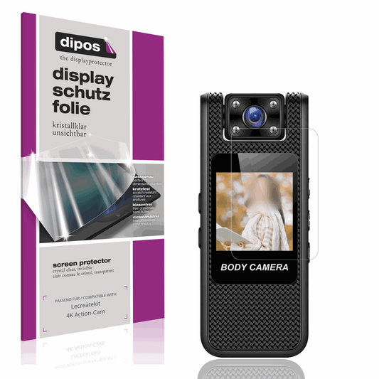 4x Schutzfolie klar für Lecreatekit 4K Action-Cam Display-Schutzfolie