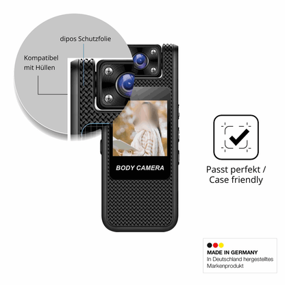 4x Schutzfolie klar für Lecreatekit 4K Action-Cam Display-Schutzfolie