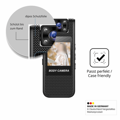 2x 9H Schutzfolie matt für Lecreatekit 4K Action-Cam Panzerfolie