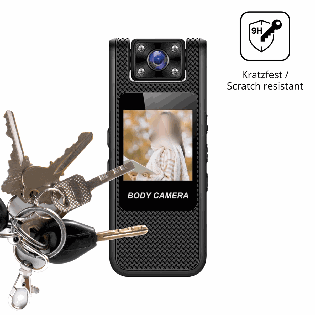 2x 9H Schutzfolie für Lecreatekit 4K Action-Cam Panzerfolie