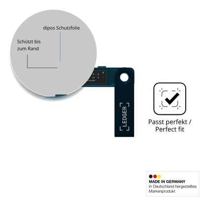 Schutz gegen Kratzer auf dem Ledger Nano S Plus Glas durch Schlüssel oder Ähnliches