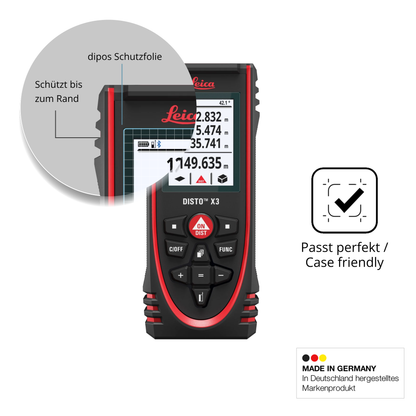Schutzglasfolie mit optimaler Passform, zur Verwendung mit Hüllen geeignet