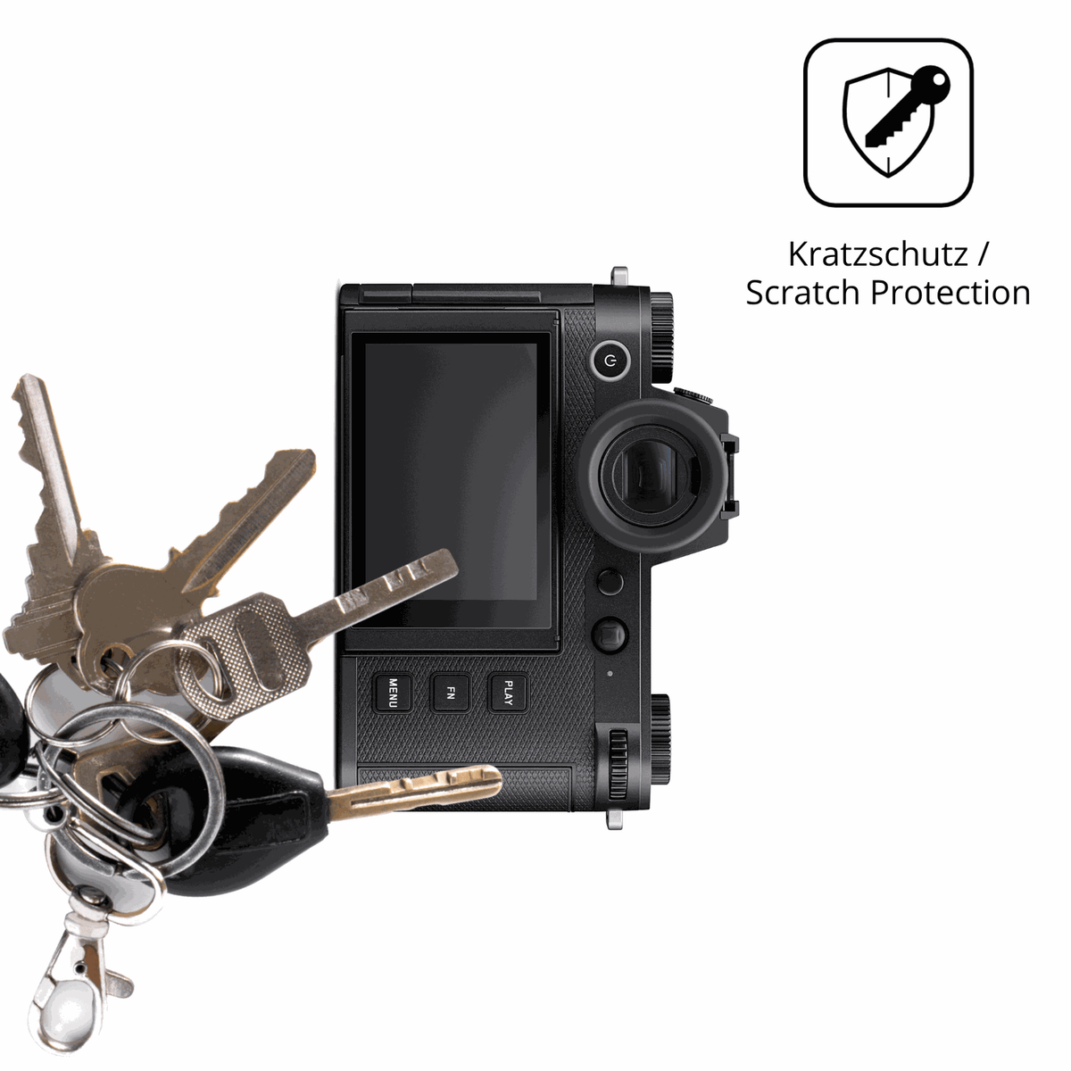 4x Schutzfolie klar für Leica SL3 Display-Schutzfolie