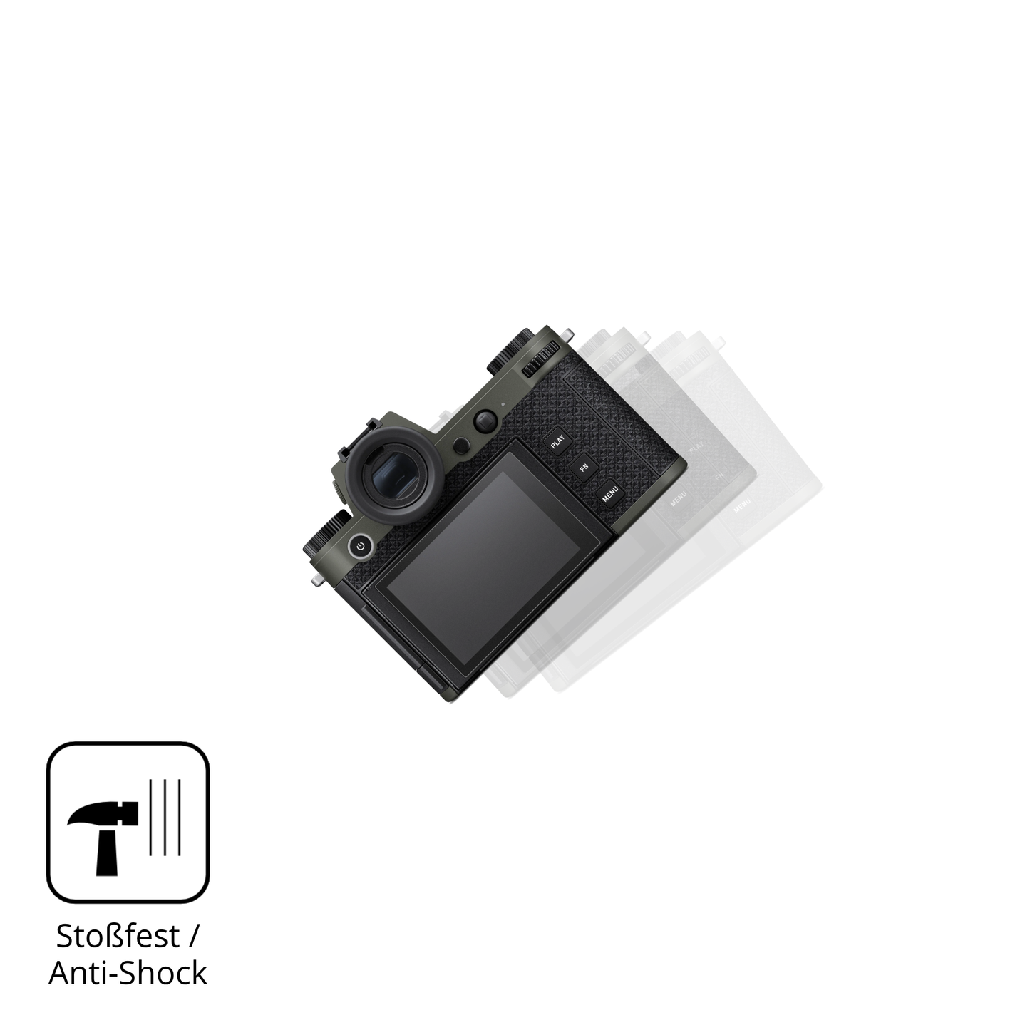 Schutz gegen Kratzer auf dem Leica SL3 Reporter Glas durch Schlüssel, Stöße gegen die Tischkante oder Stürze