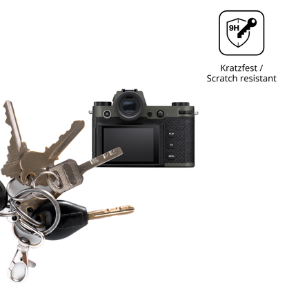 dipos Displayschutz für Leica SL3 Reporter, transparente Oberfläche, perfekte Passform auch für die Rundungen