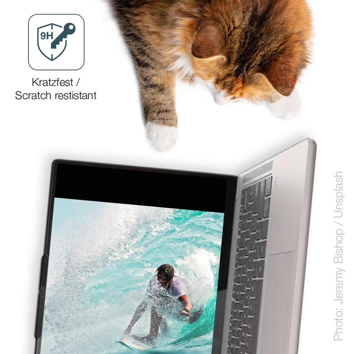 dipos Displayschutz für Lenovo Chromebook Plus Gen 10 16 Zoll, transparente Oberfläche, perfekte Passform auch für die Rundungen