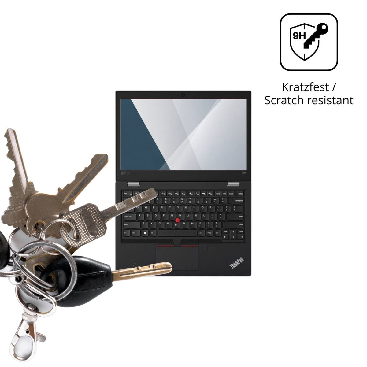 dipos Displayschutz für Lenovo Thinkpad L380 Yoga, transparente Oberfläche, perfekte Passform auch für die Rundungen
