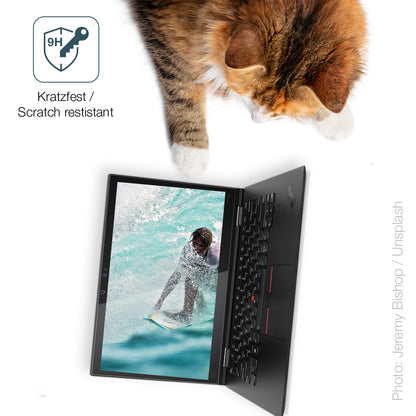 dipos Displayschutz für Lenovo X1 Yoga Tablet Gen 3 20LES 14 Zoll, transparente Oberfläche, perfekte Passform auch für die Rundungen