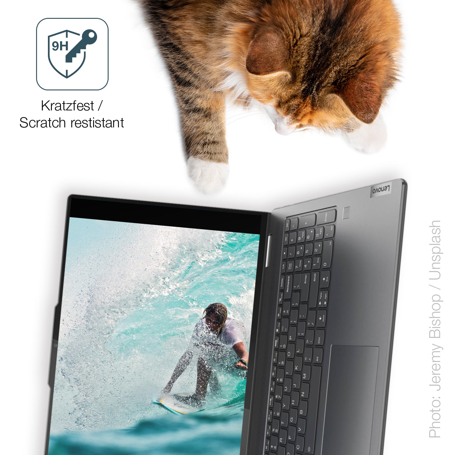 dipos Displayschutz für Lenovo Yoga 7i 10. Gen 16 Zoll, mattierte Oberfläche, robuste Festigkeit und perfekte Passform