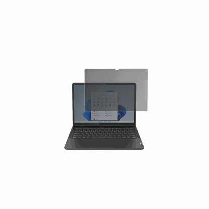 lenovo13w yoga gen 2 mit aufgebrachtem dipos Displayschutz, der seitliche Einblicke blockiert