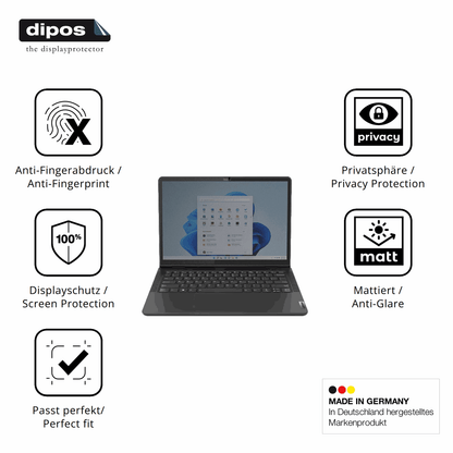 Privatsphäre-Schutz durch Sichtschutz-Folie passend zugeschnitten für lenovo13w yoga gen 2