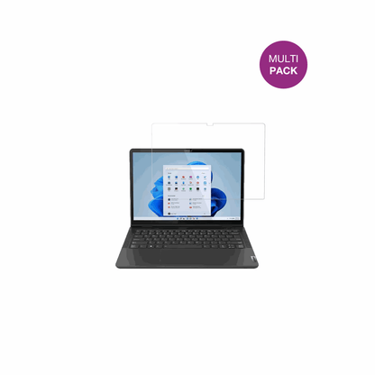 lenovo13w yoga gen 2 mit aufgebrachter dipos Displayschutzfolie, glasklare Darstellung ohne Einschränkungen