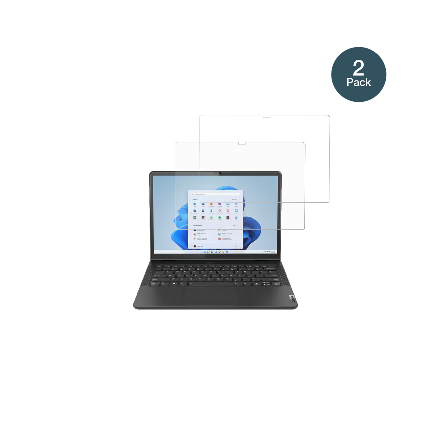 lenovo13w yoga gen 2 mit aufgebrachter dipos Panzerfolie, die lästige Fingerabdrücke minimiert