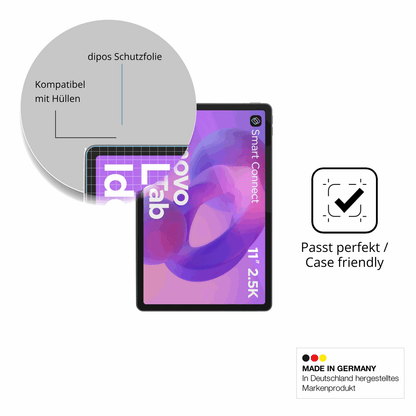 Schutzfolie mit optimaler Passform, zur Verwendung mit Hüllen geeignet