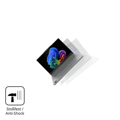 Schutz gegen Kratzer auf dem Lenovo IdeaPad 5 2-in-1 14 Zoll Glas durch Schlüssel, Stöße gegen die Tischkante oder Stürze