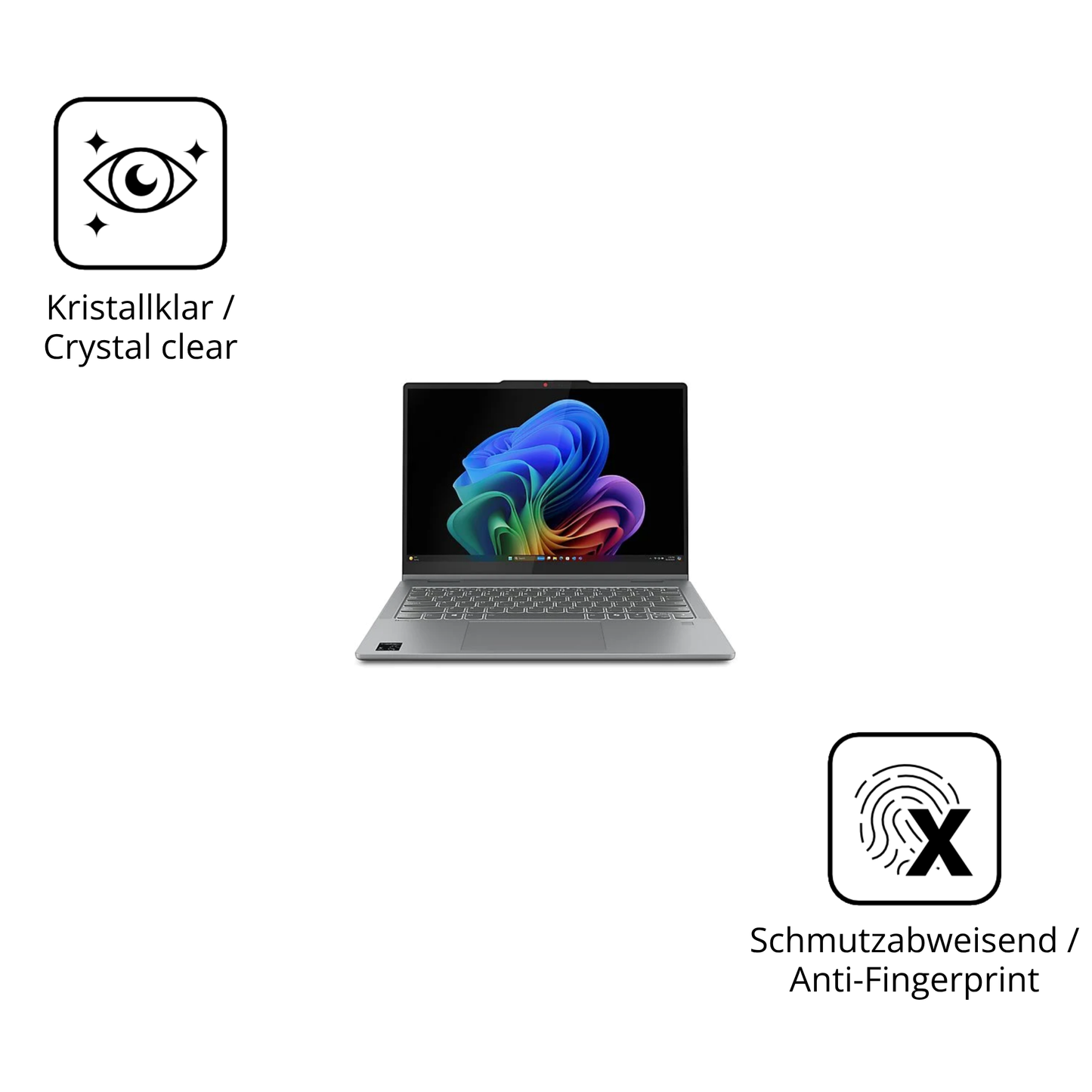 Flexible TPU-Folie passend zugeschnitten für Lenovo IdeaPad 5 2-in-1 14 Zoll, vollständige Abdeckung