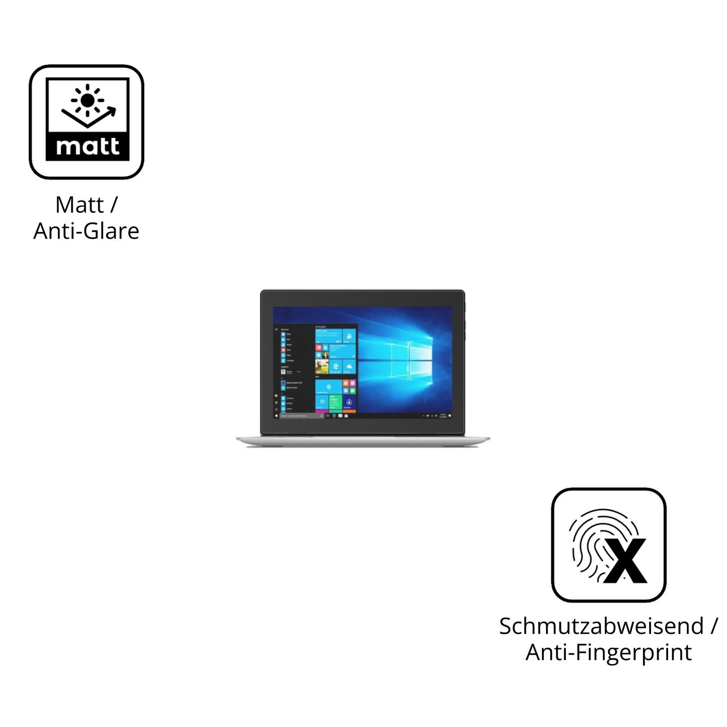 9H Hartbeschichtete, flexible Folie passend zugeschnitten für Lenovo IdeaPad D330