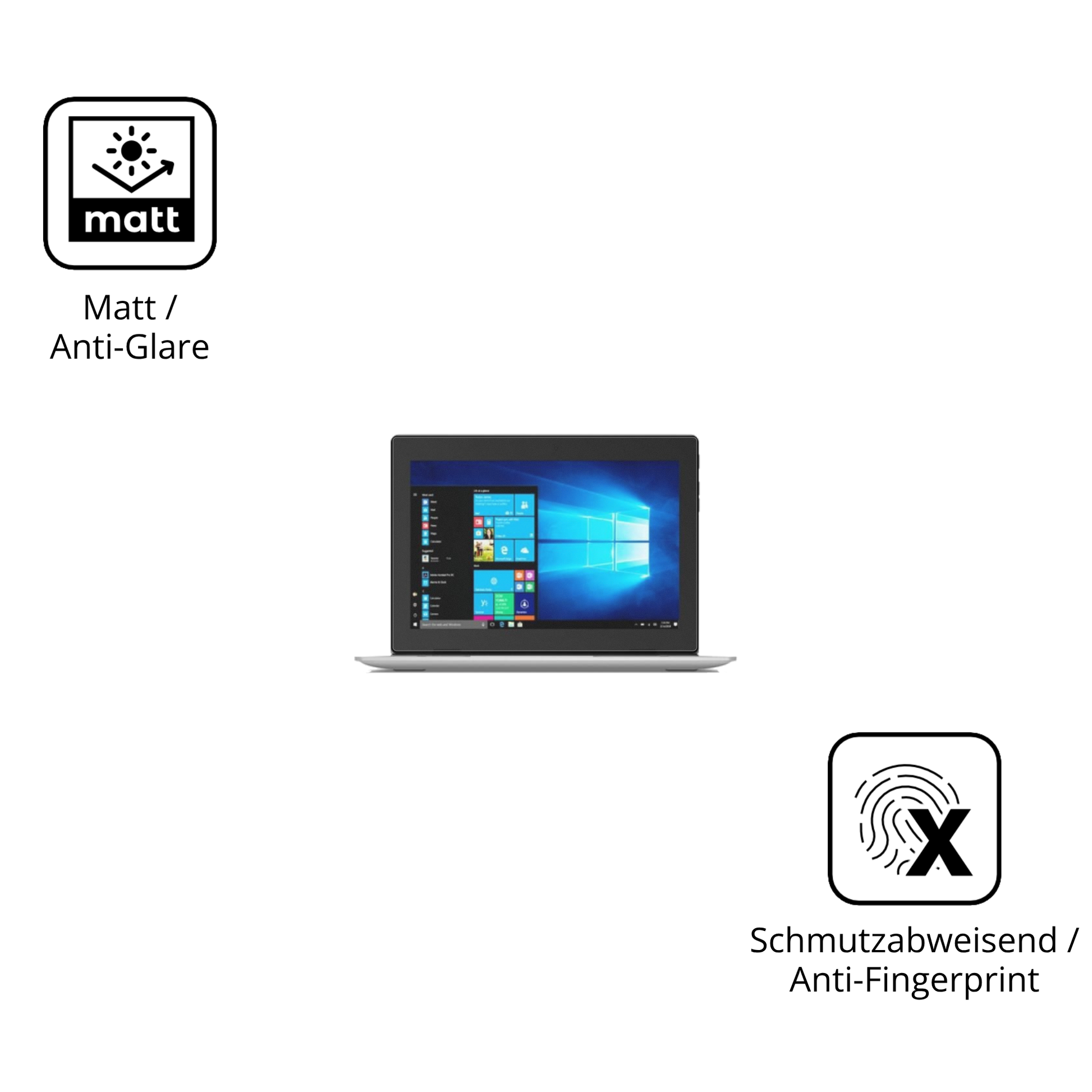 9H Hartbeschichtete, flexible Folie passend zugeschnitten für Lenovo IdeaPad D330