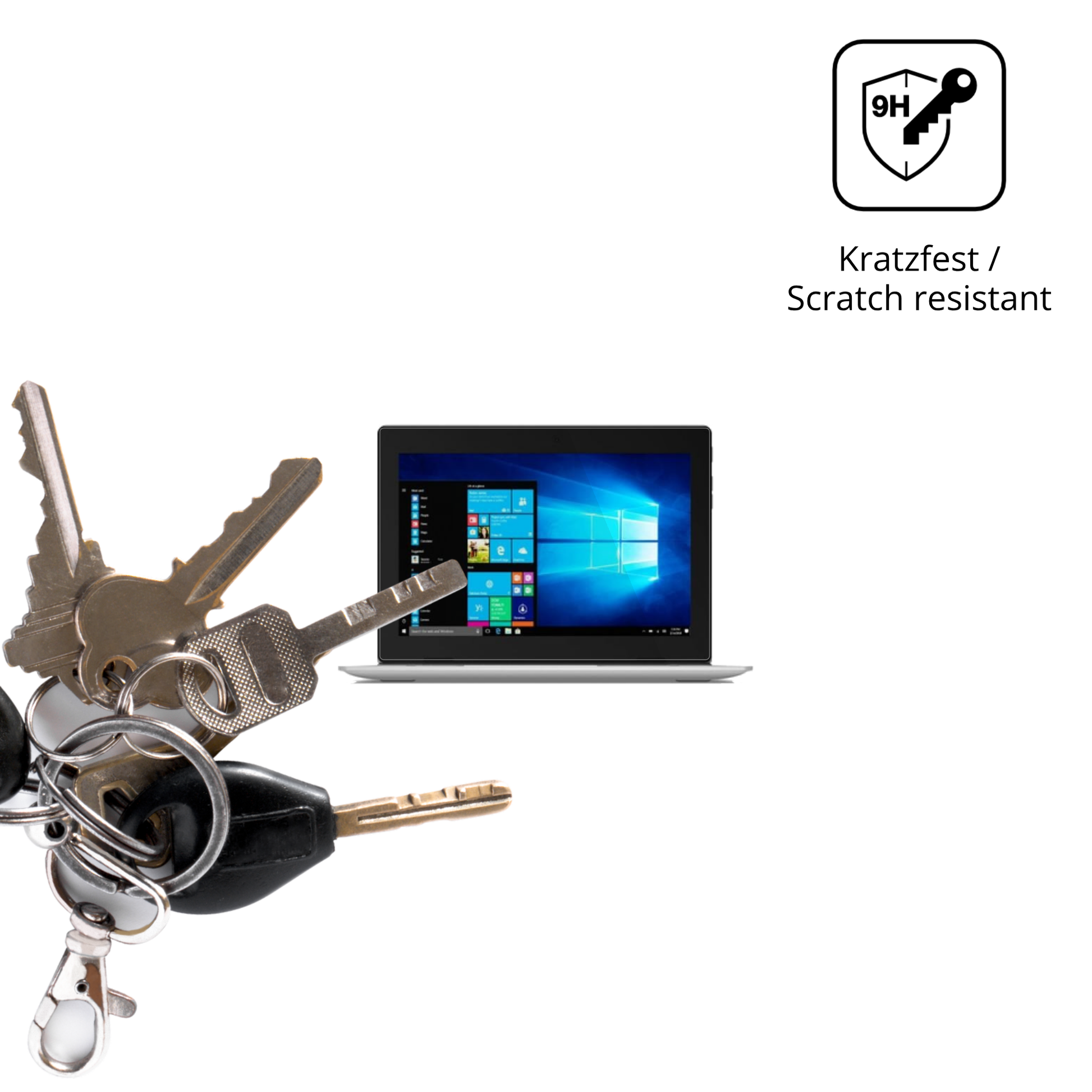 dipos Displayschutz für Lenovo IdeaPad D330, transparente Oberfläche, perfekte Passform auch für die Rundungen