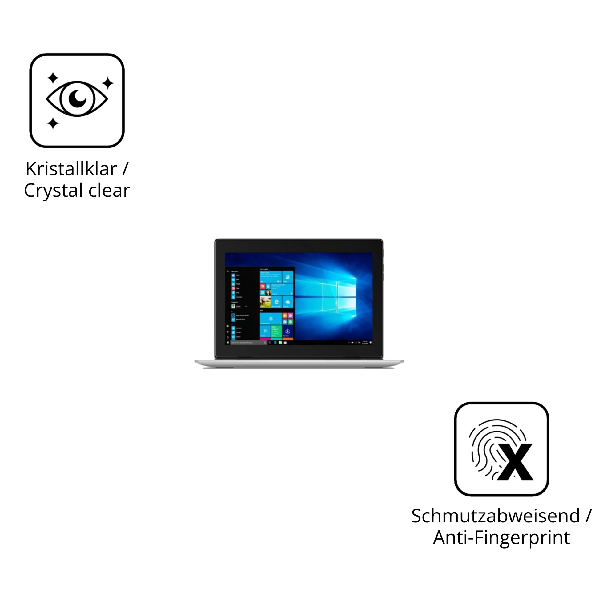 Flexible TPU-Folie passend zugeschnitten für Lenovo IdeaPad D330, vollständige Abdeckung
