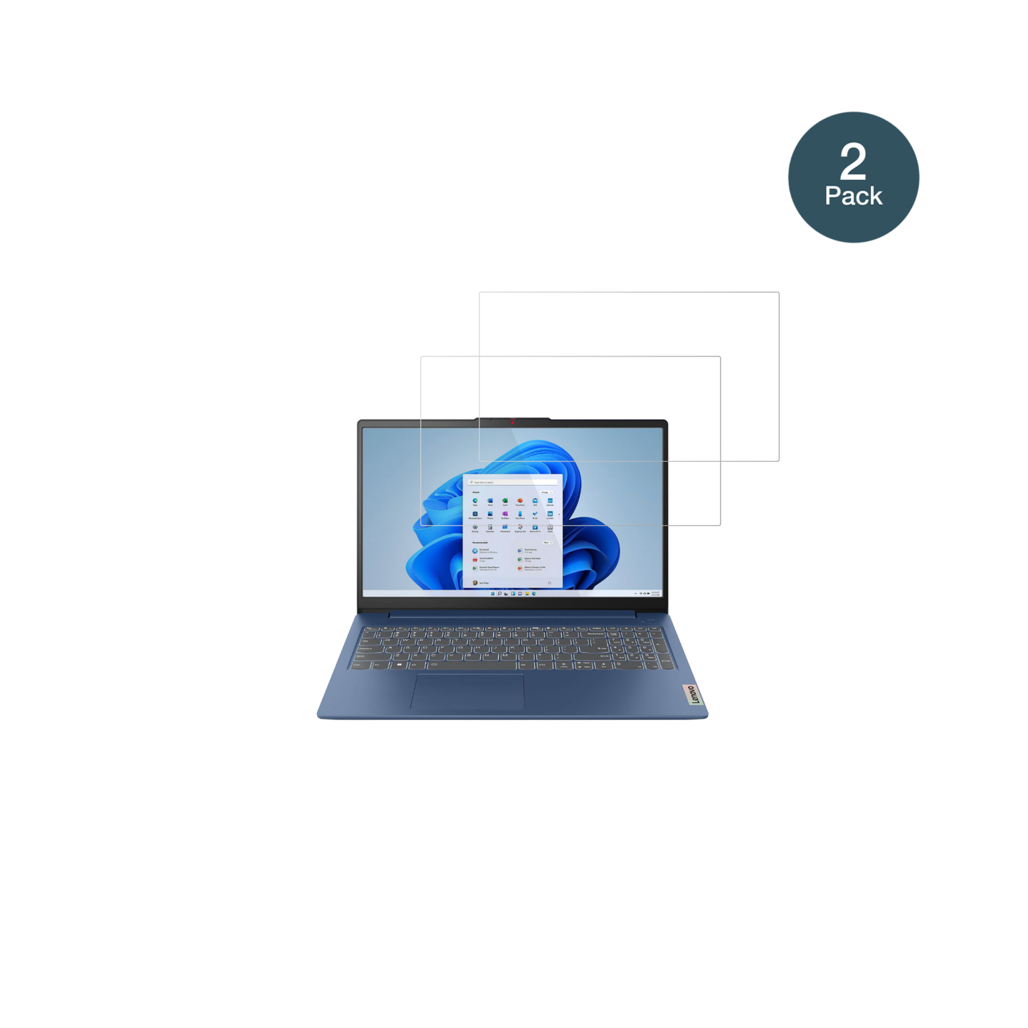 LenovoIdeaPad Slim 3 15.6 Zoll mit aufgebrachter dipos Flex Schutzfolie, glasklare Darstellung ohne Einschränkungen