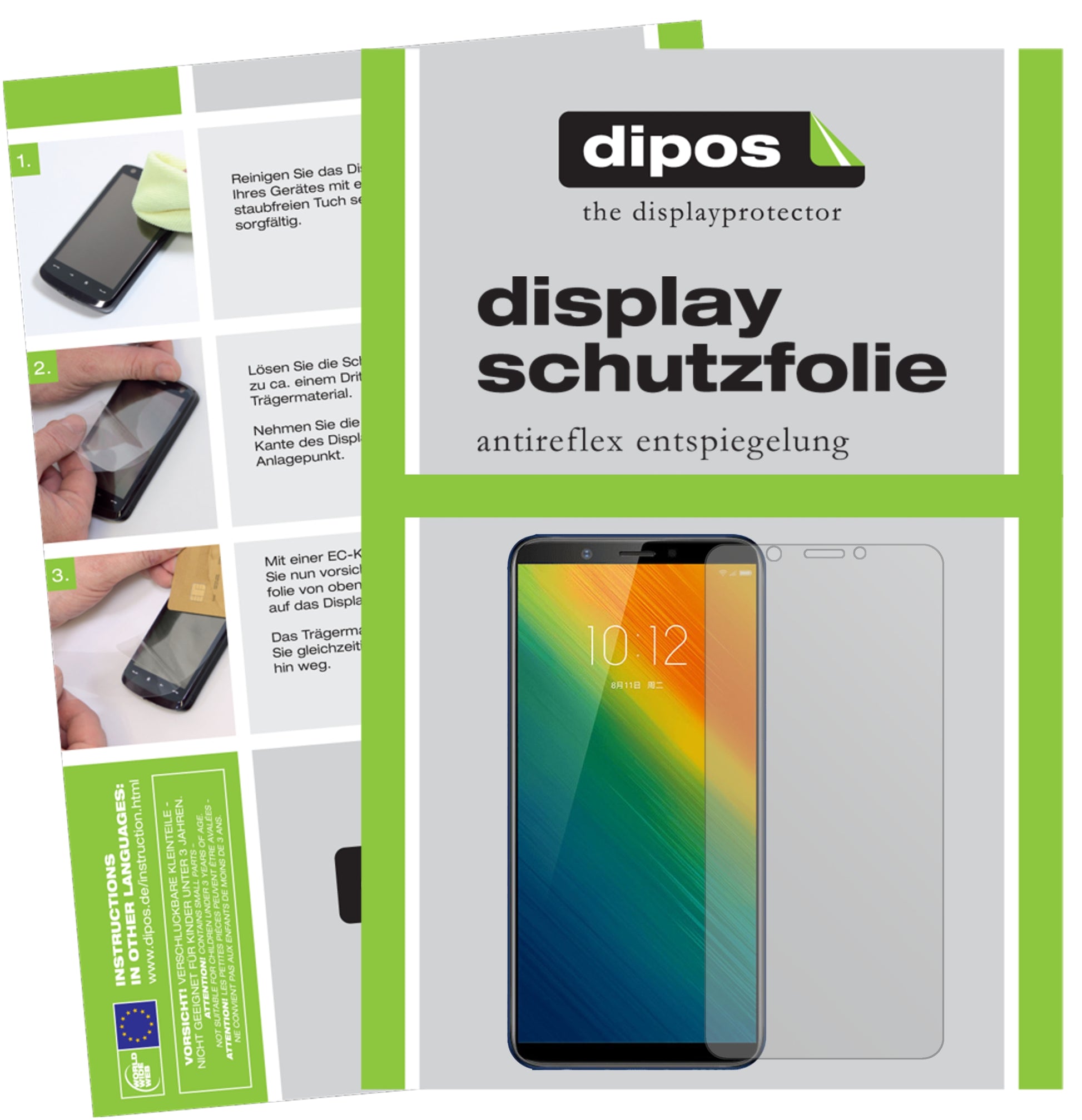 Mattes Panzerglas: Entspiegelte, dünne Folie, Fingerabdruckresistenz und Bildschirmschutz für Lenovo-K5 Note 2018
