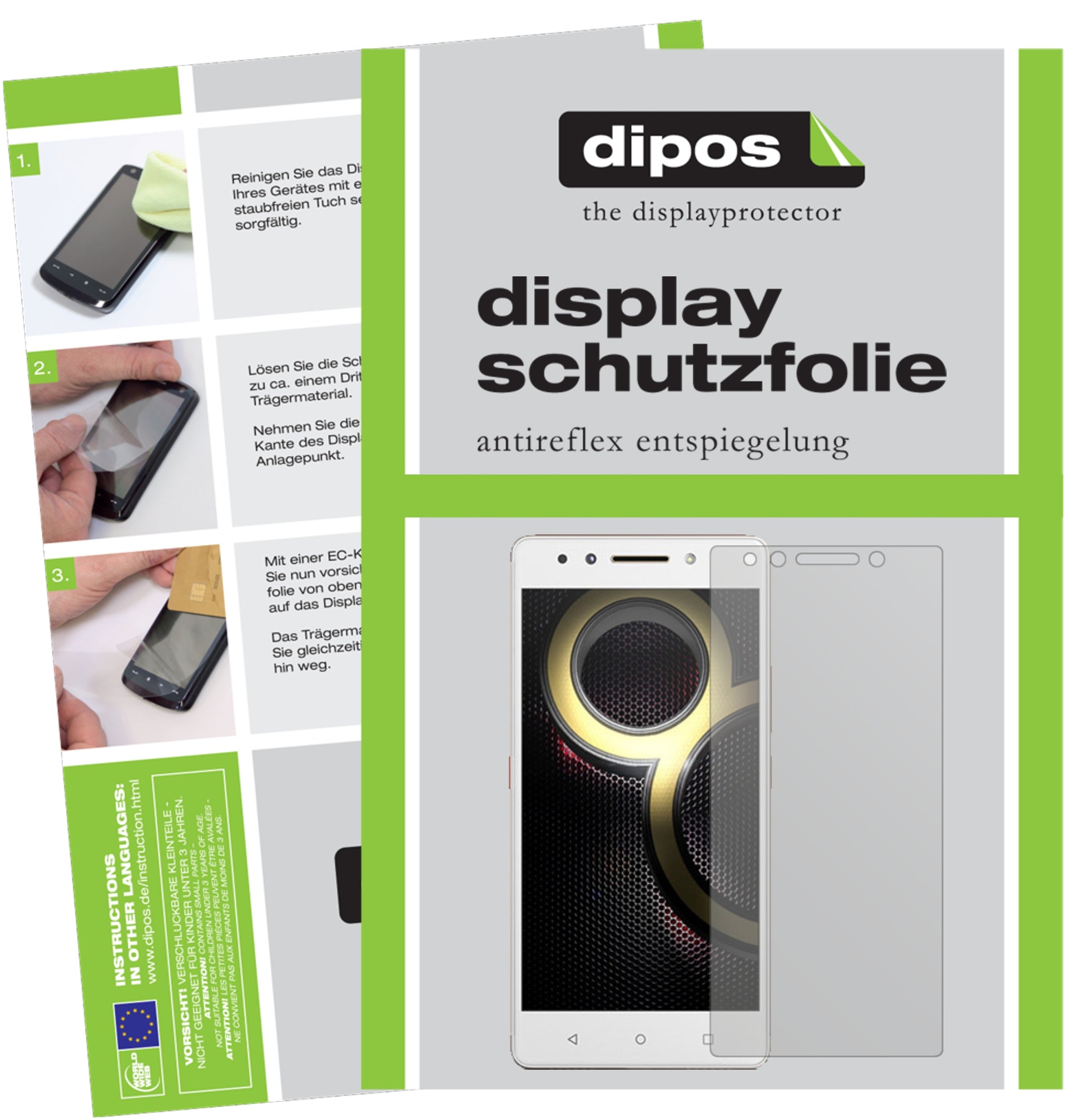 Mattes Panzerglas: Entspiegelte, dünne Folie, Fingerabdruckresistenz und Bildschirmschutz für Lenovo-K8 Note