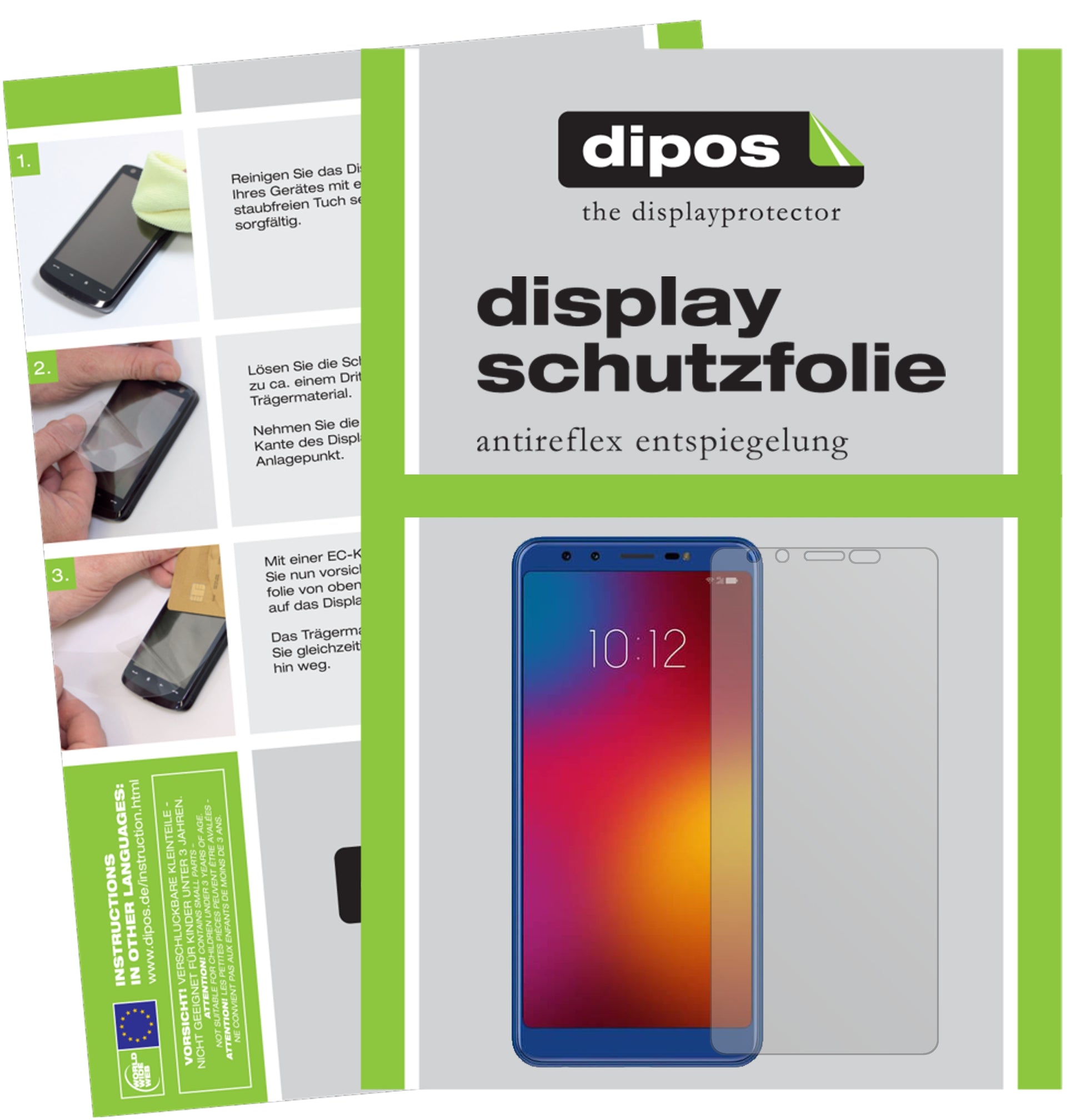 Mattes Panzerglas: Entspiegelte, dünne Folie, Fingerabdruckresistenz und Bildschirmschutz für Lenovo-K9