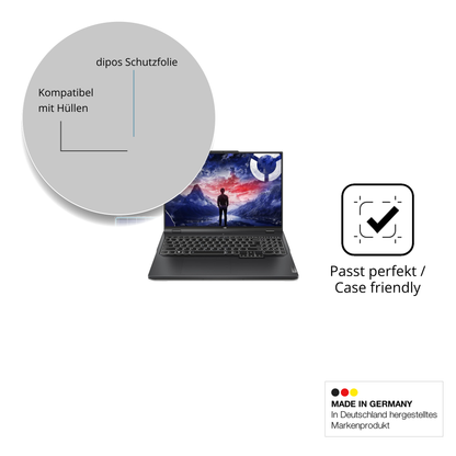 Schutzfolie mit optimaler Passform, zur Verwendung mit Hüllen geeignet