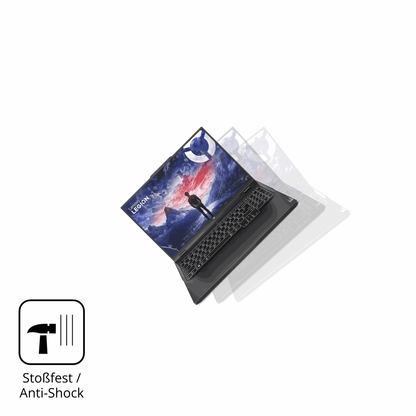 Schutz gegen Kratzer auf dem Lenovo Legion Pro 5 16 Zoll Glas durch Schlüssel, Stöße gegen die Tischkante oder Stürze