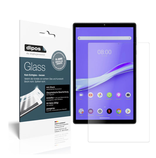 Matte Displayschutzfolie von dipos passend für Lenovo M10 Plus, 9H kratzfest und blasenfrei montiert